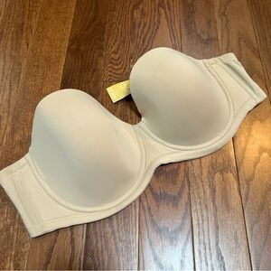 NWT! DELIMIRA Soft Tan Convertible Strapless Bra